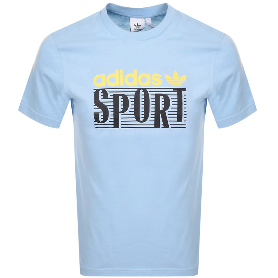 Alternative Image for Productadidas Originals Sport Logo T Shirt Blue1